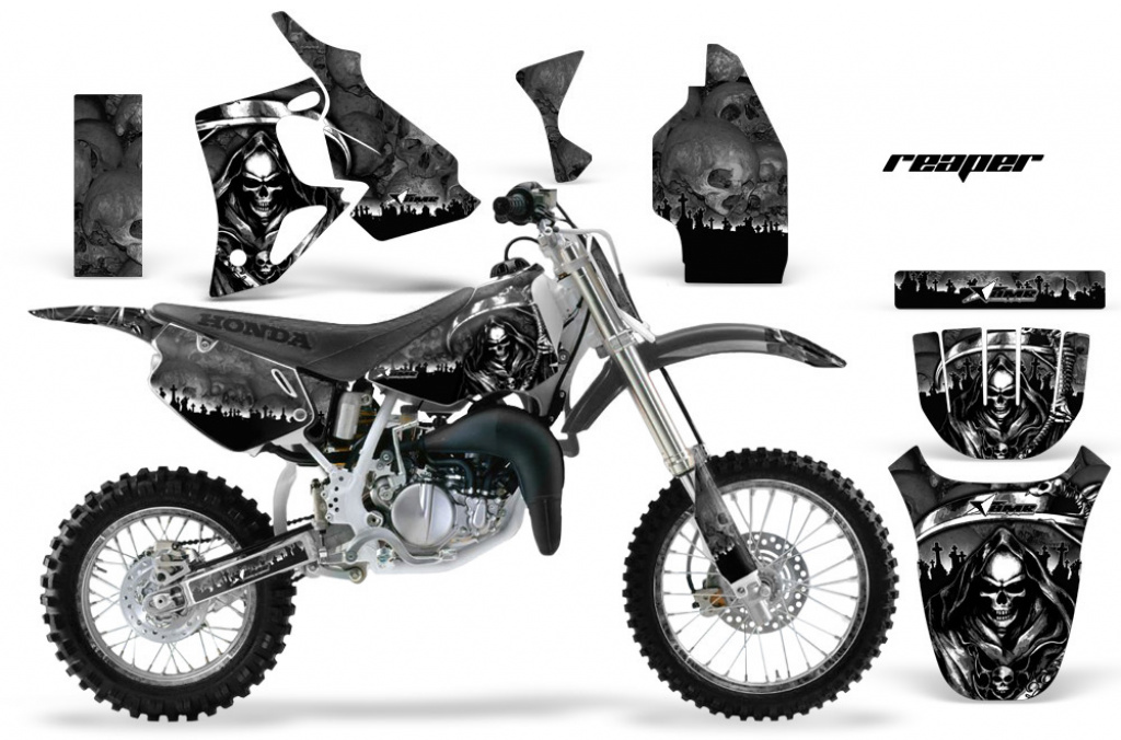 Reaper Schwarz mit Nummernfeldern für Honda CR80 1996-2002
