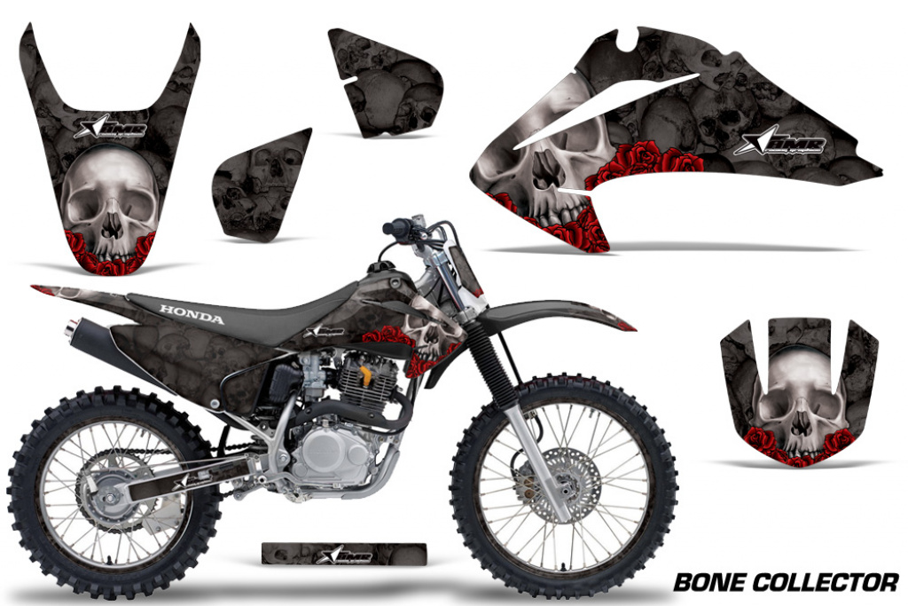 Bone Collector Black with number plates for Honda CRF150F-CRF230F 2003-2007