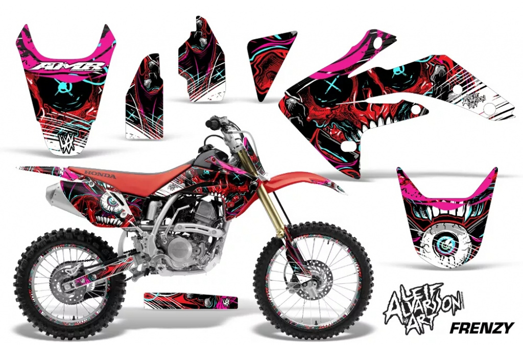 Frenzy Red with number plates for Honda CRF150R 2007-2016