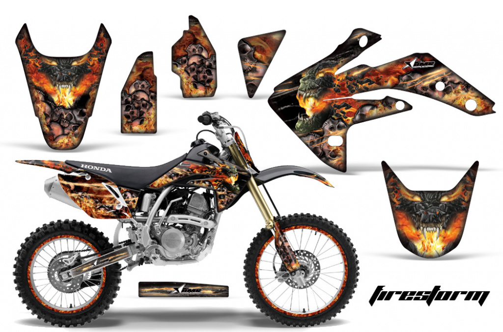 Firestorm Black with number plates for Honda CRF150R 2007-2016