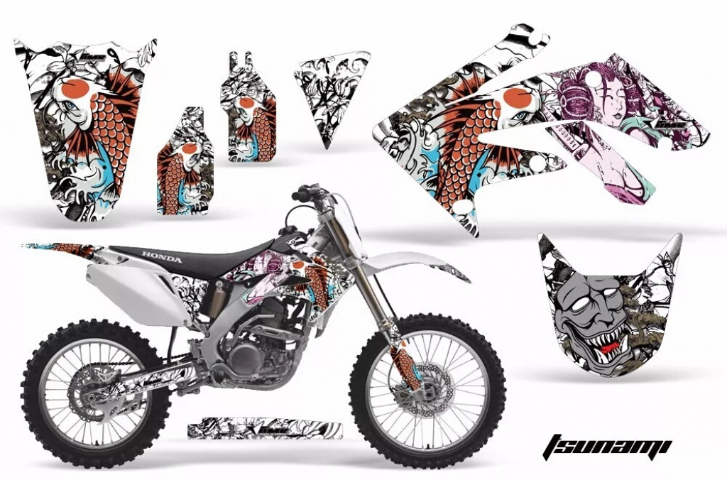 Tsunami White without number plates for Honda CRF250R 2010-2013