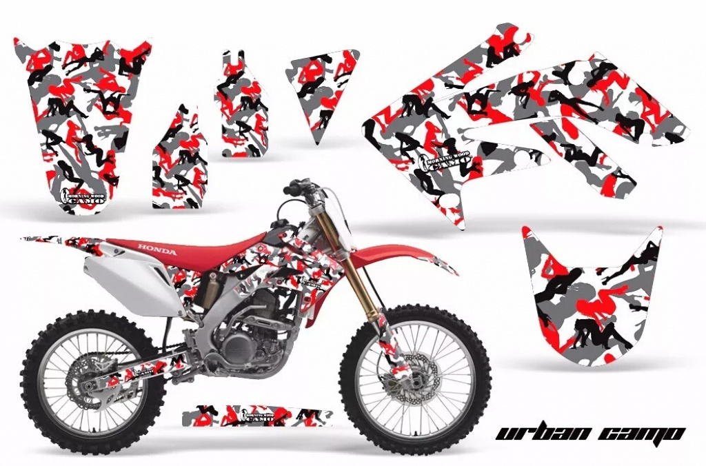 Urban Camo Red without number plates for Honda CRF250R 2010-2013