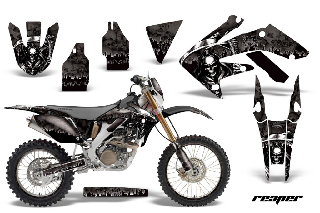 Reaper Schwarz mit Nummernfeldern für Honda CRF250X 2004-2017
