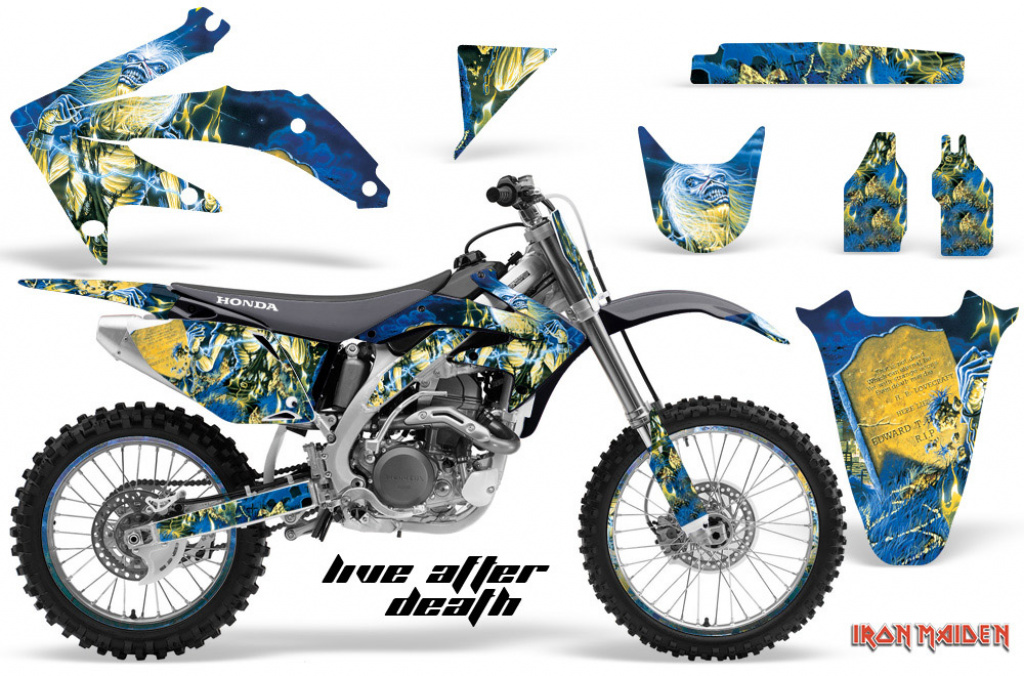 Iron Maiden - Live after Death with number plates for Honda CRF450R 2005-2008