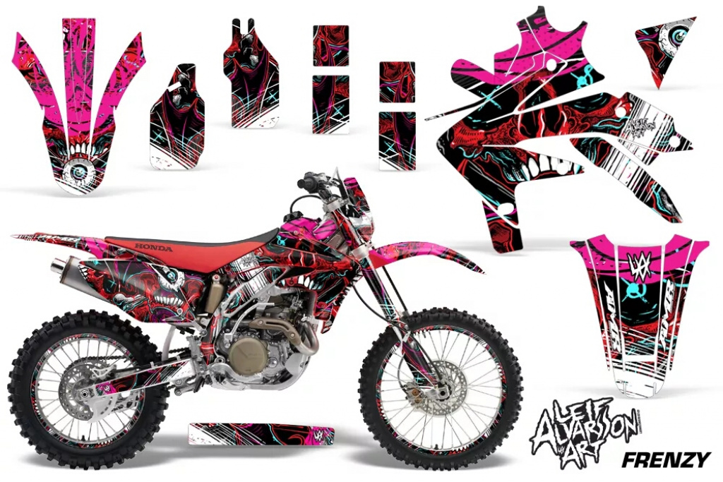 Frenzy Red with number plates for Honda CRF450X 2005-2016