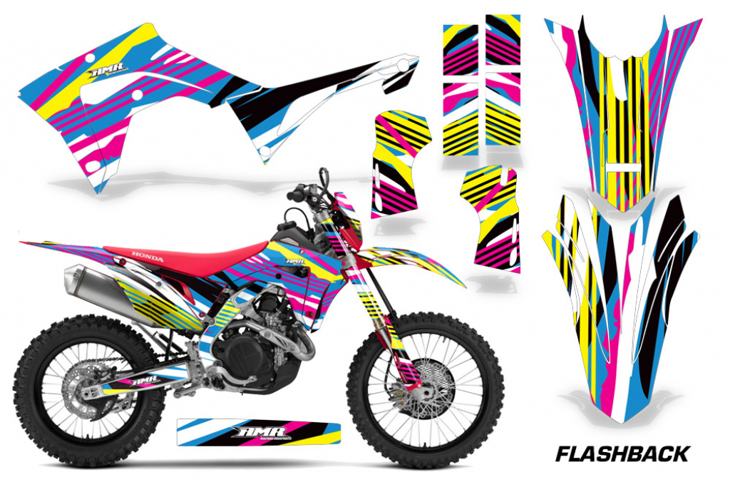 Flashback mit Nummernfelder für Honda CRF450X 2017-2024