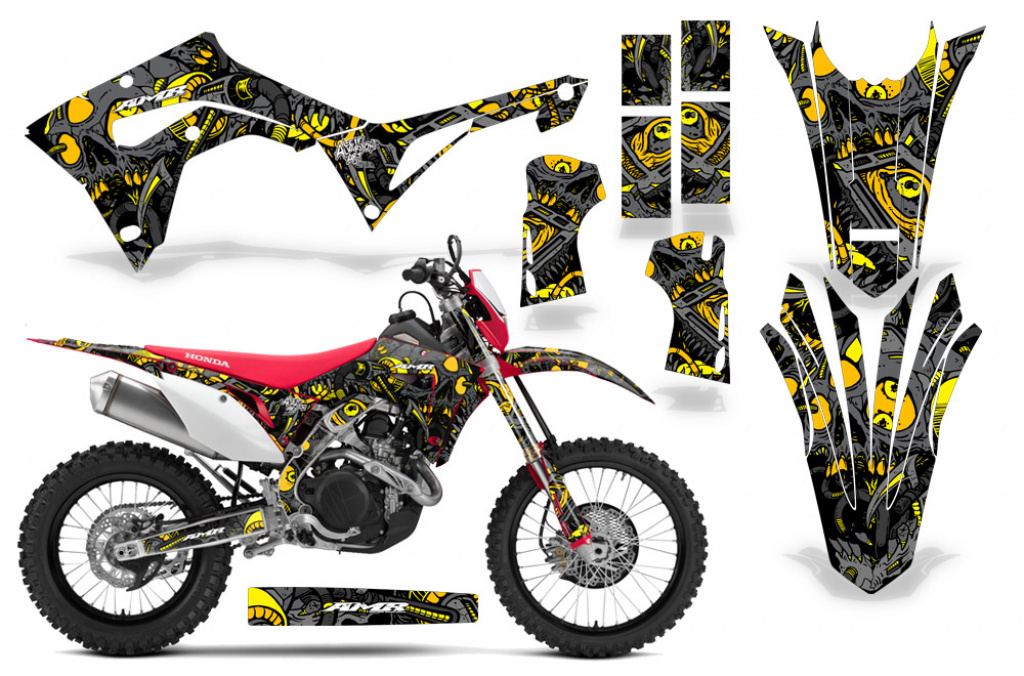 Tune In Gelb ohne Nummernfeldern für Honda CRF450X 2017-2024