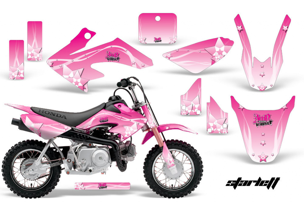 Starlett Pink with number plates for Honda CRF50 2004-2013