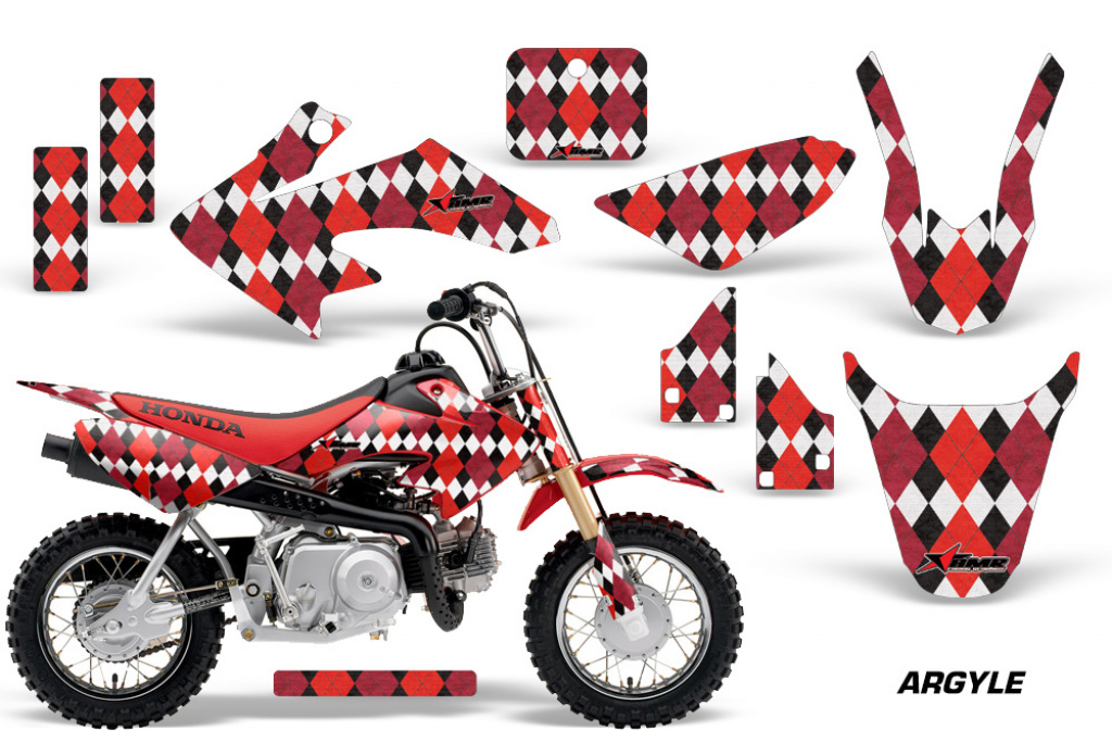 Argyle Red with number plates for Honda CRF50 2004-2013
