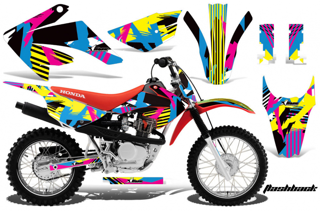 Flashback with number plates for Honda CRF80/CRF100 2011-2016