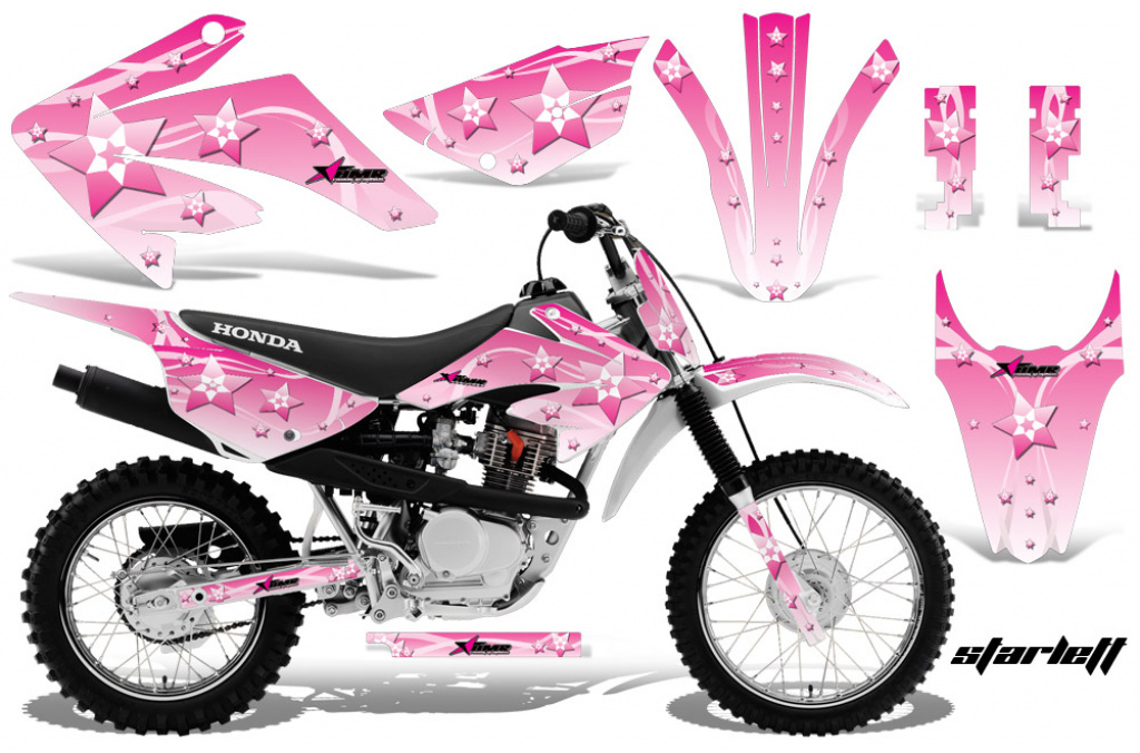 Starlett Pink with number plates for Honda CRF80/CRF100 2011-2016