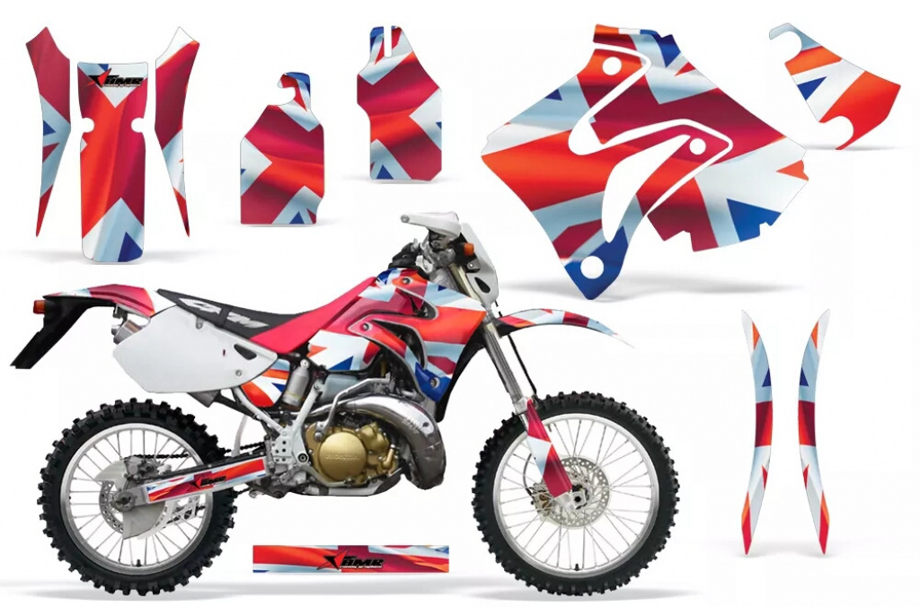 Union Jack ohne Nummernfelder für Honda CRM 250 AR 1989-1999