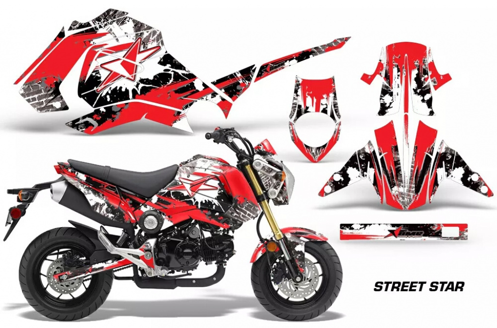 Street Star Rot für Honda Grom 125 2013-2016