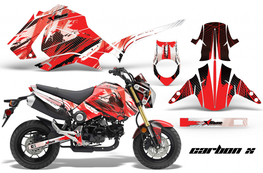 Carbon-X Rot für Honda Grom 125 2013-2016