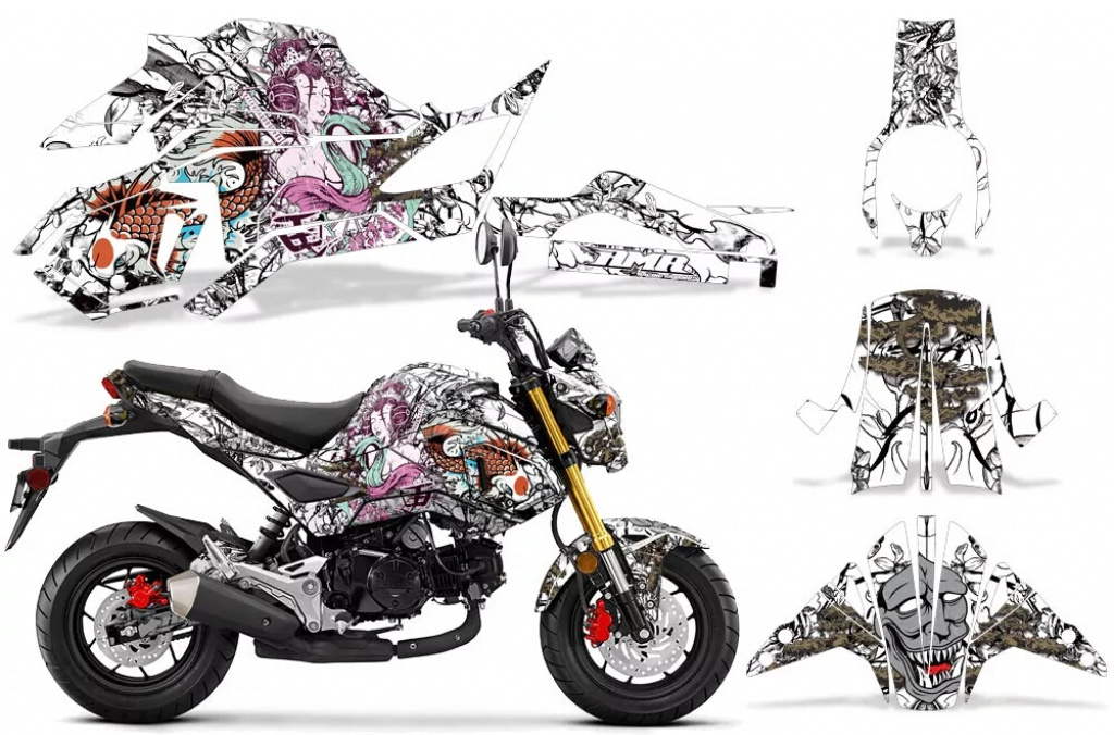 Tsunami White for Honda Grom 125 2017-2020