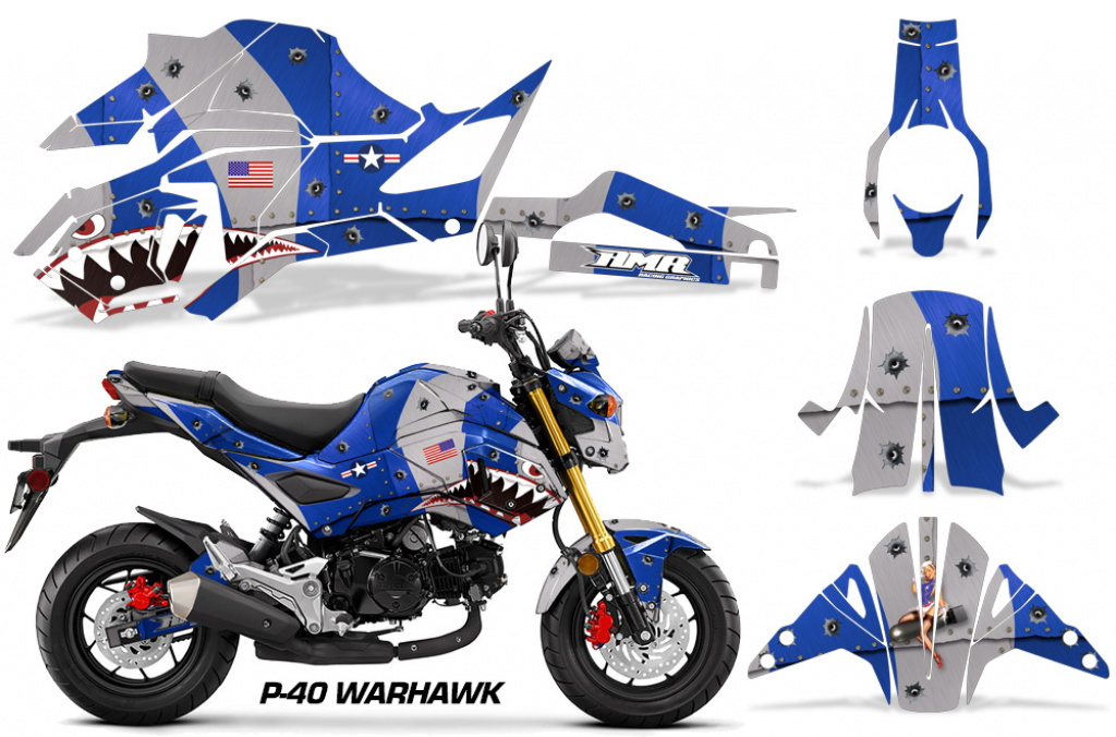 P40-Warhawk Blue for Honda Grom 125 2017-2020