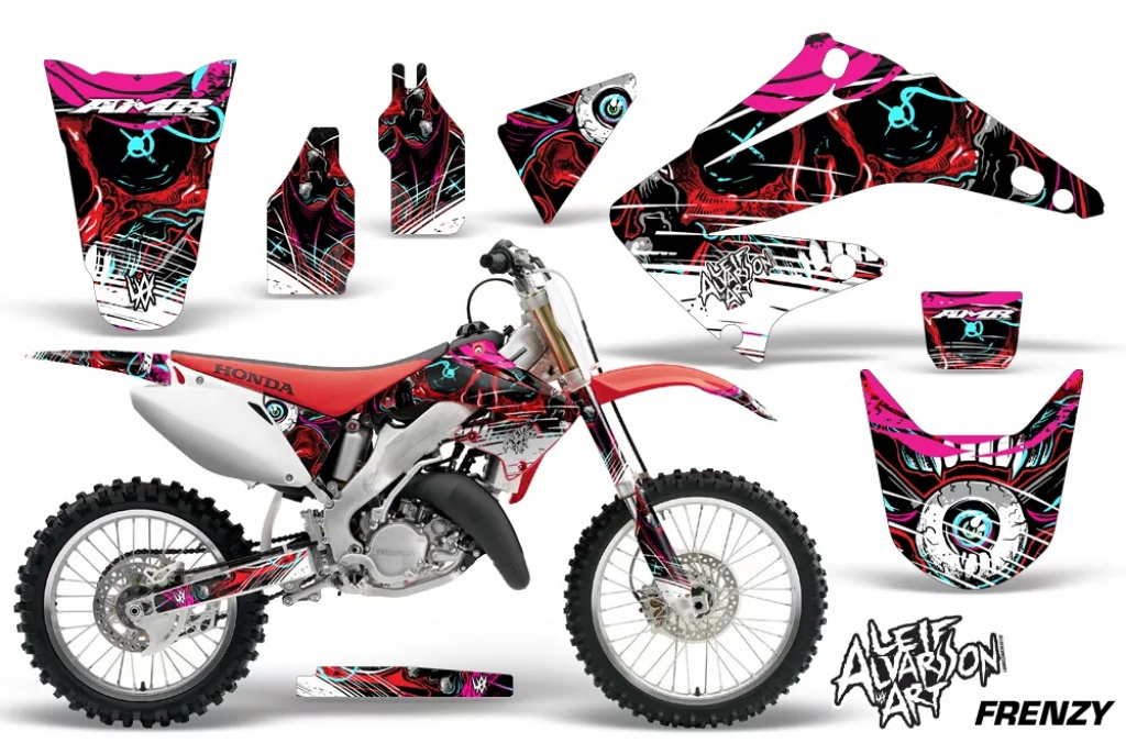 Frenzy Rot ohne Nummernfeldern für Honda CR250 1995-2015
