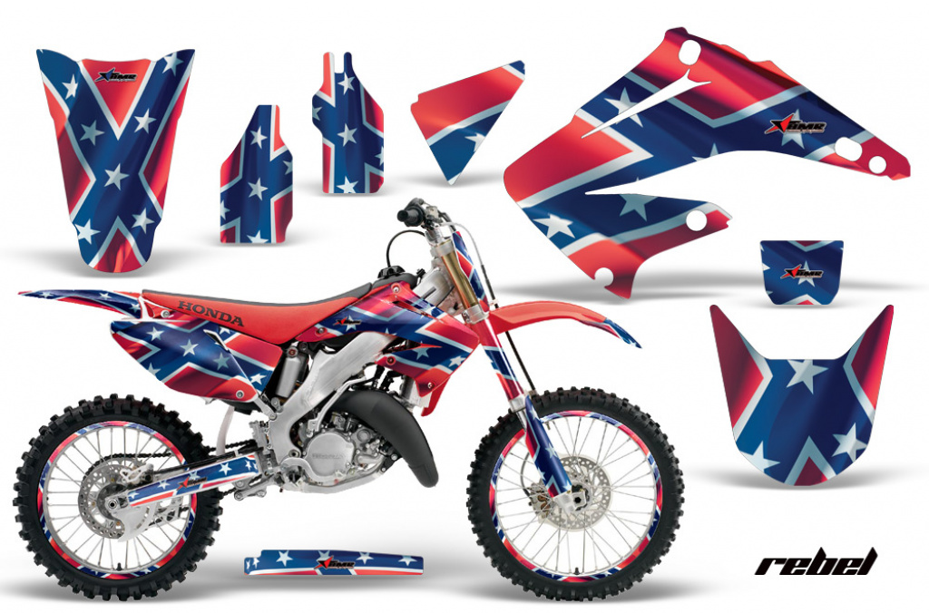 Rebel mit Nummernfelder für Honda CR250 1995-2015