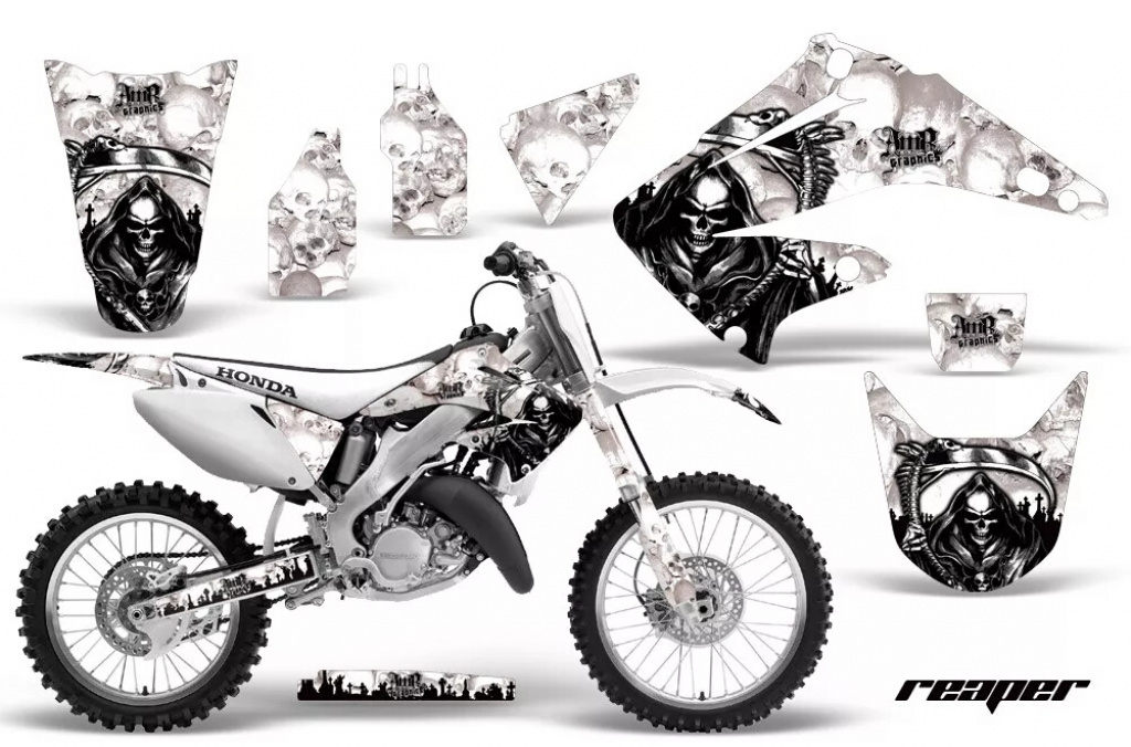 Reaper Weiß ohne Nummernfeldern für Honda CR250 1995-2015