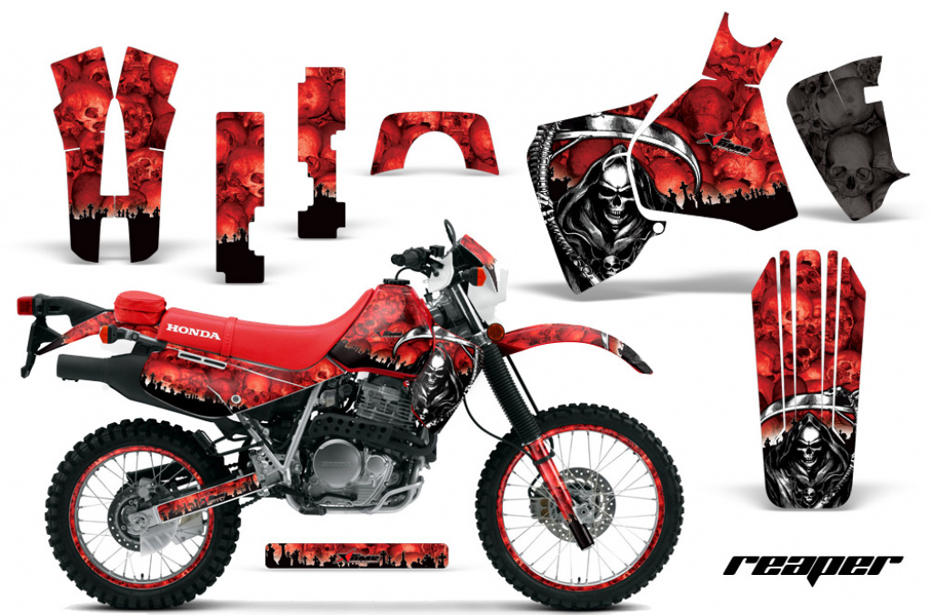 Reaper Rot mit Nummernfeldern für Honda XR650L 1993-2018