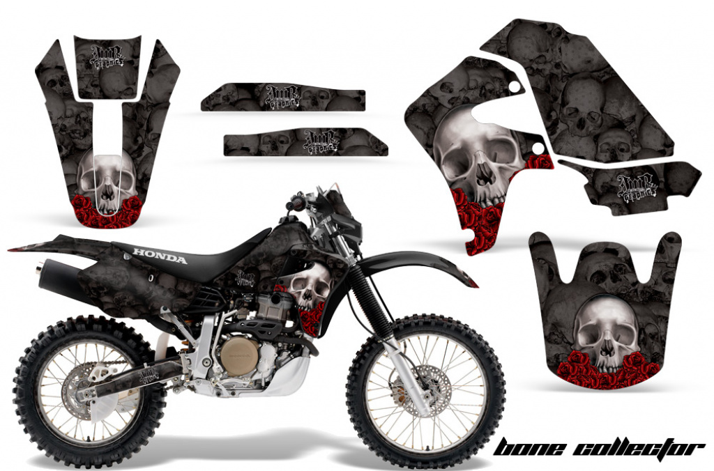 Bone Collector Black with number plates for Honda XR650R 2000-2010