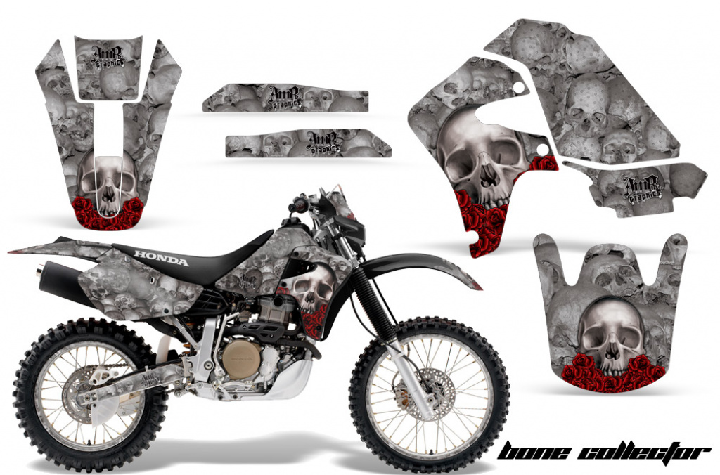 Bone Collector Silver with number plates for Honda XR650R 2000-2010