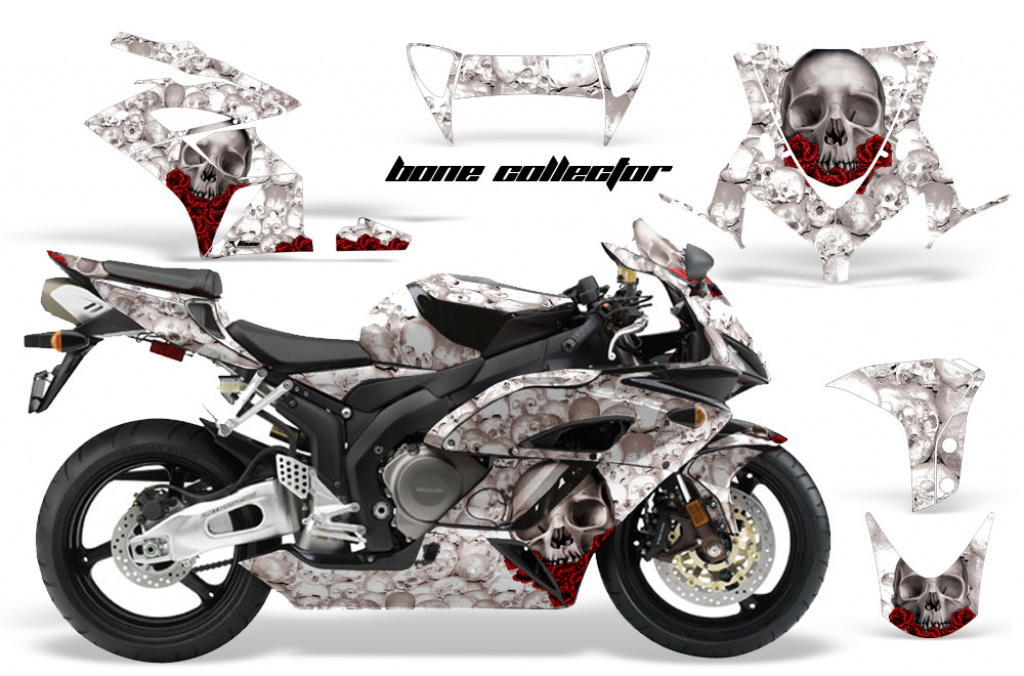 Bone Collector Weiß für Honda Sport Bike CBR 1000RR 2004-2005