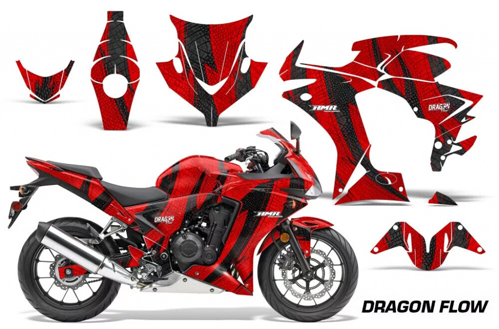 Dragon Flow Rot für Honda Sport Bike CBR 500R 2013-2014