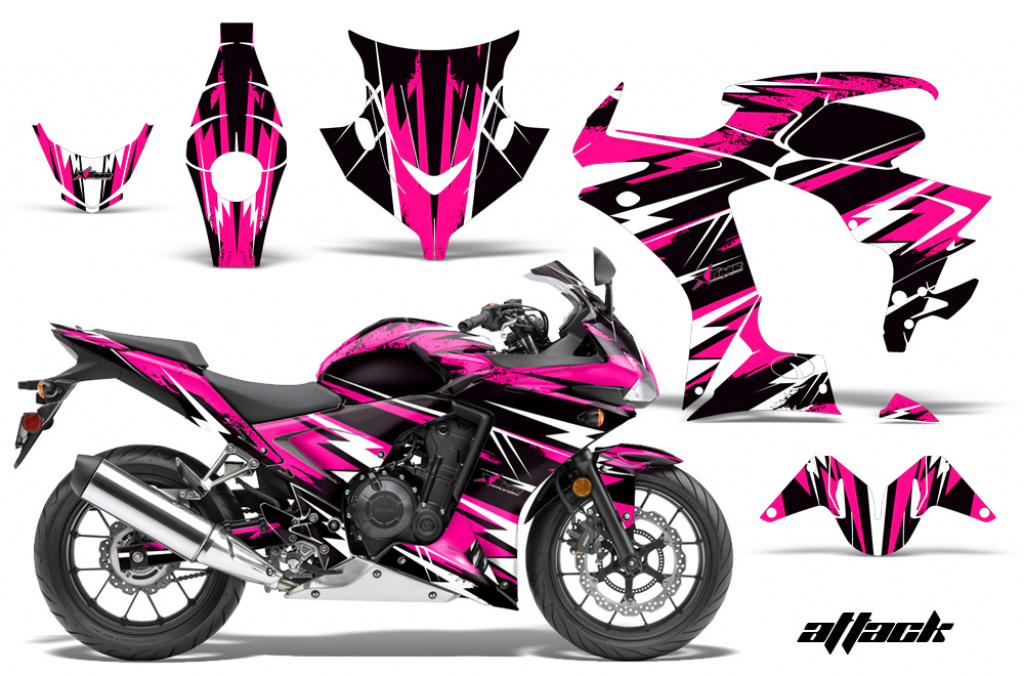 Attack Pink für Honda Sport Bike CBR 500R 2013-2014