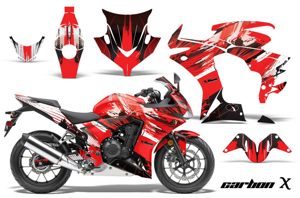 Carbon-X Rot für Honda Sport Bike CBR 500R 2013-2014