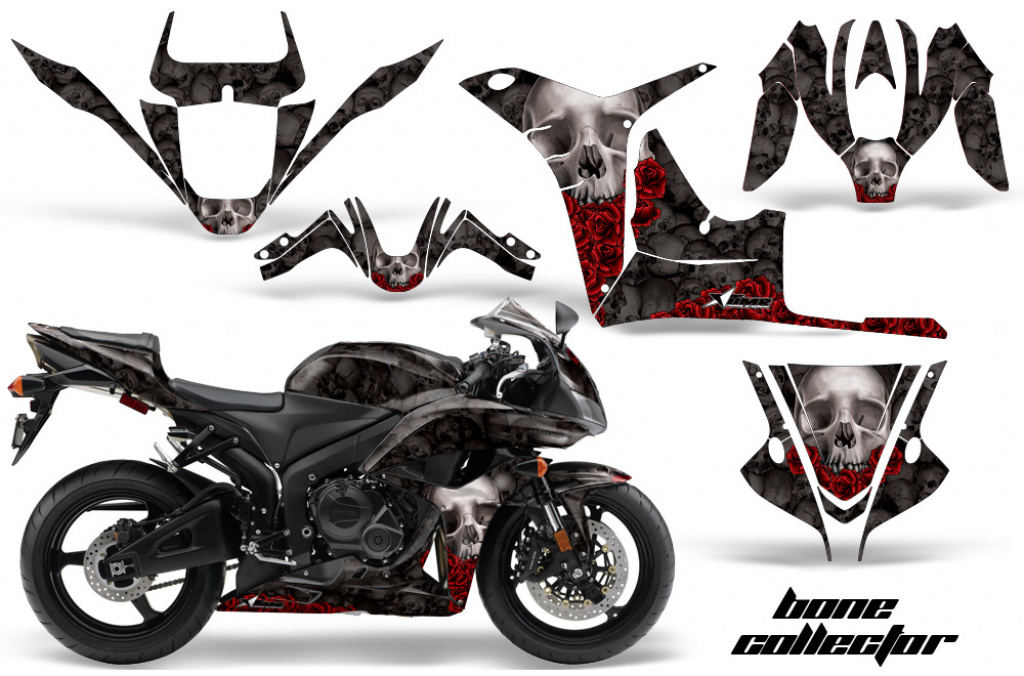 Bone Collector Schwarz für Honda Sport Bike CBR 600RR 2007-2008