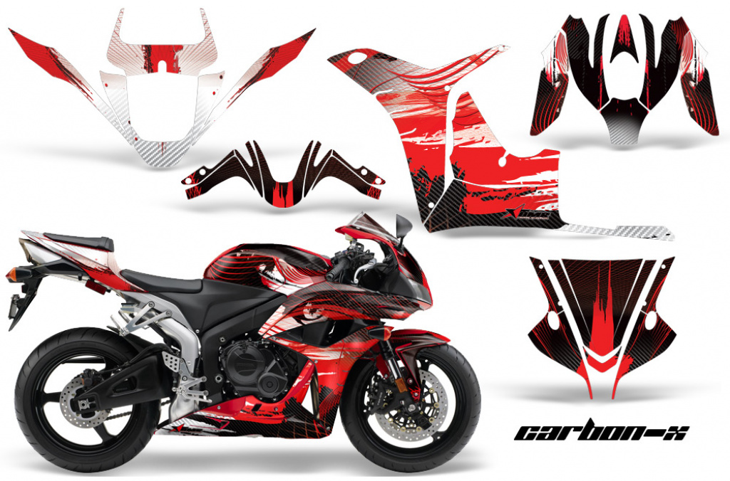 Carbon-X Rot für Honda Sport Bike CBR 600RR 2007-2008