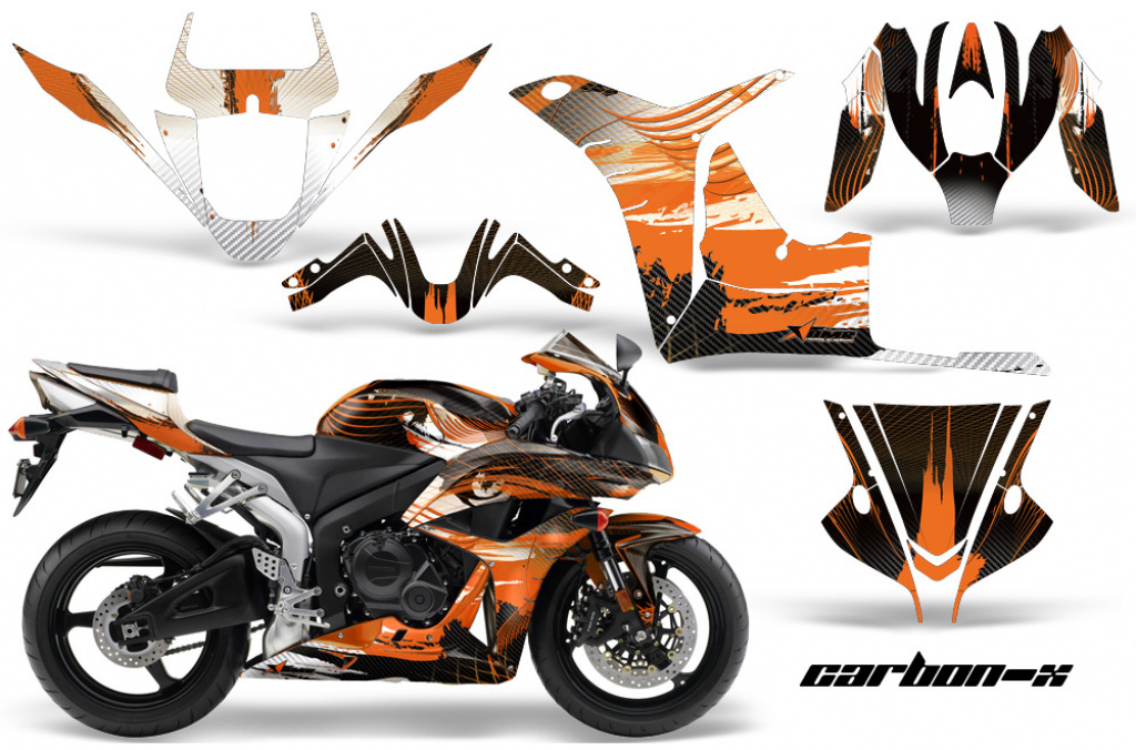 Carbon-X Orange für Honda Sport Bike CBR 600RR 2007-2008