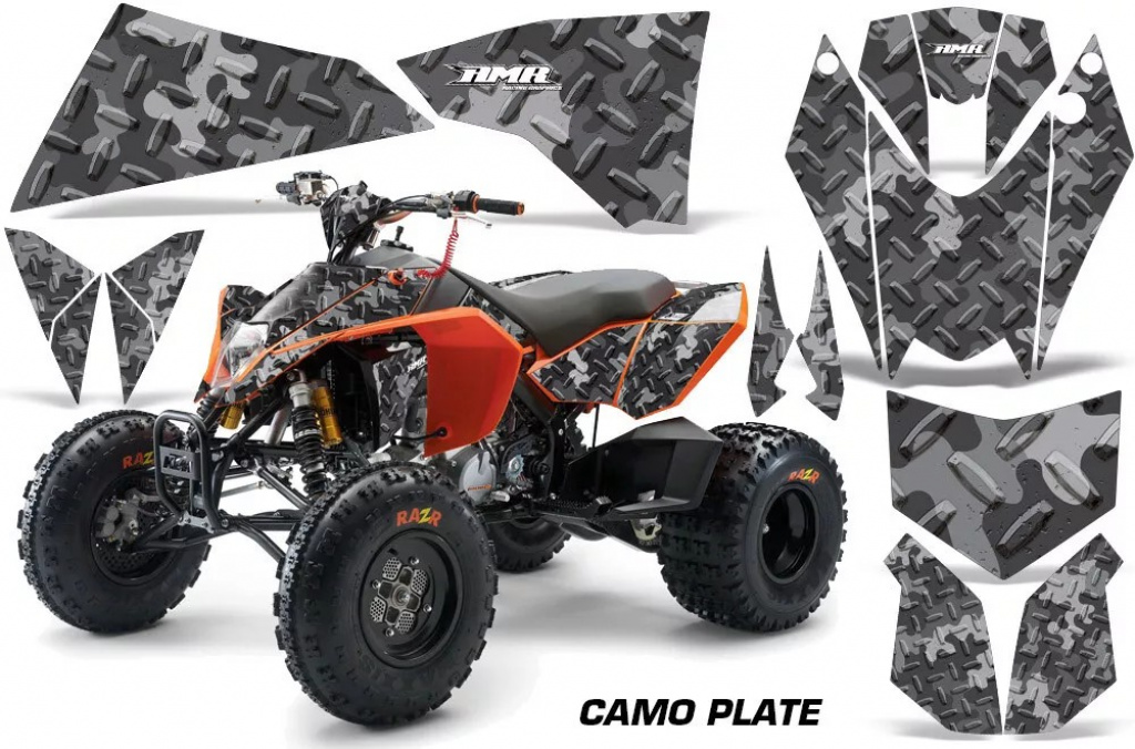 Camoplate Black for KTM XC 525 Quad