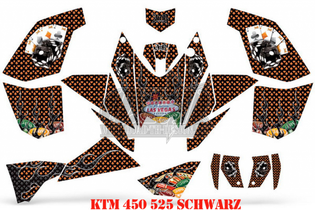 Vegas Baller Black for KTM XC 525 Quad
