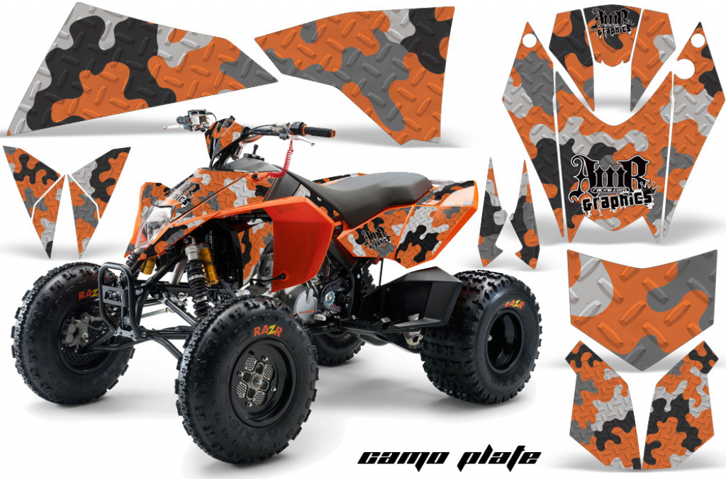 Camoplate Orange for KTM XC 525 Quad