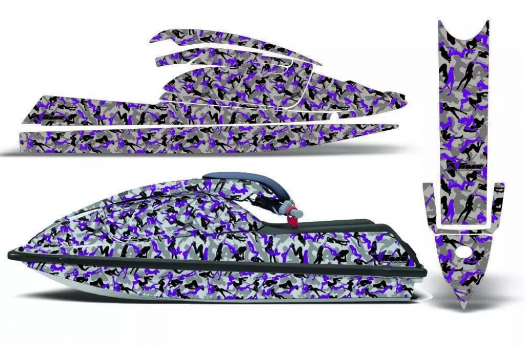 Urban Camo Lila für Kawasaki 750 SX SXR 1992-1998