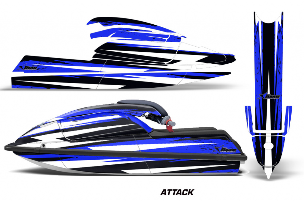 Attack Blau für Kawasaki 750 SX SXR 1992-1998