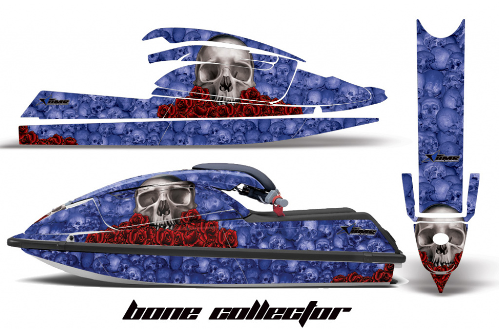 Bone Collector Blau für Kawasaki 750 SX SXR 1992-1998