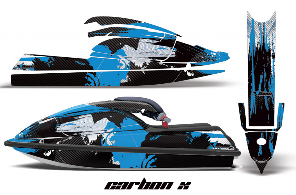 Carbon-X Blau für Kawasaki 750 SX SXR 1992-1998