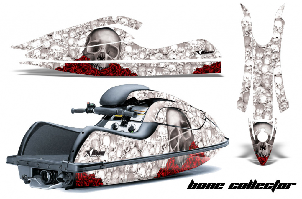 Bone Collector Weiß für Kawasaki 800 SX/SX-R/R 2003-2012
