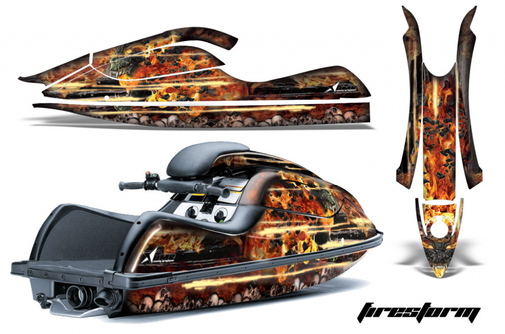 Firestorm Schwarz für Kawasaki 800 SX/SX-R/R 2003-2012