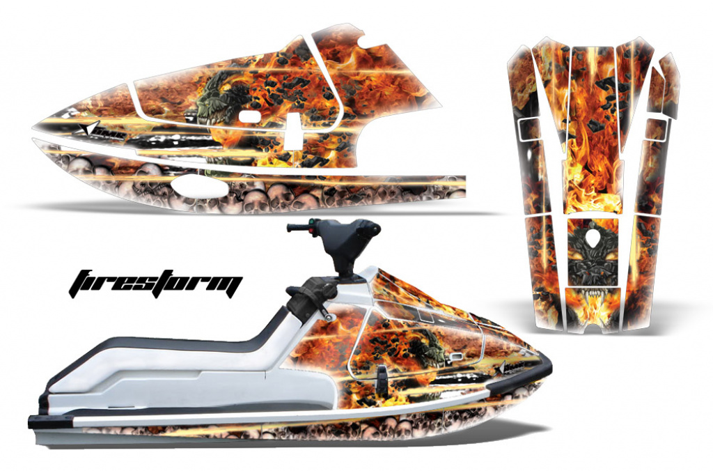 Firestorm Weiß für Kawasaki K2 650 1986-1995