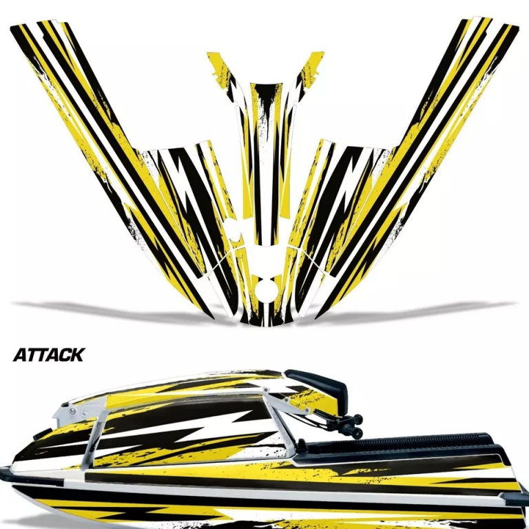 Attack Gelb für Kawasaki 440/550 SX 1982-1995