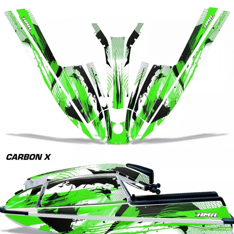 Carbon-X Grün für Kawasaki 440/550 SX 1982-1995
