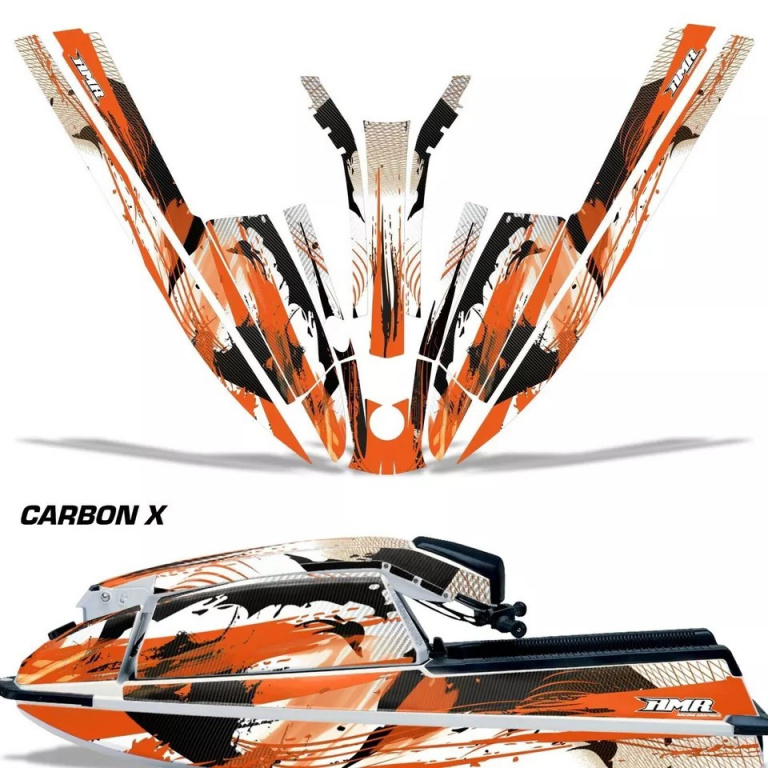Carbon-X Orange für Kawasaki 440/550 SX 1982-1995