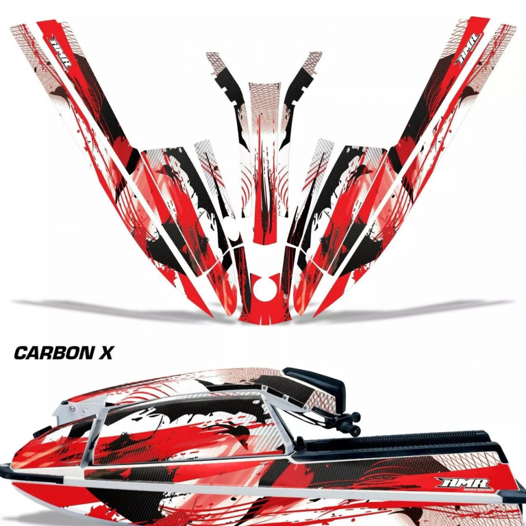 Carbon-X Rot für Kawasaki 440/550 SX 1982-1995