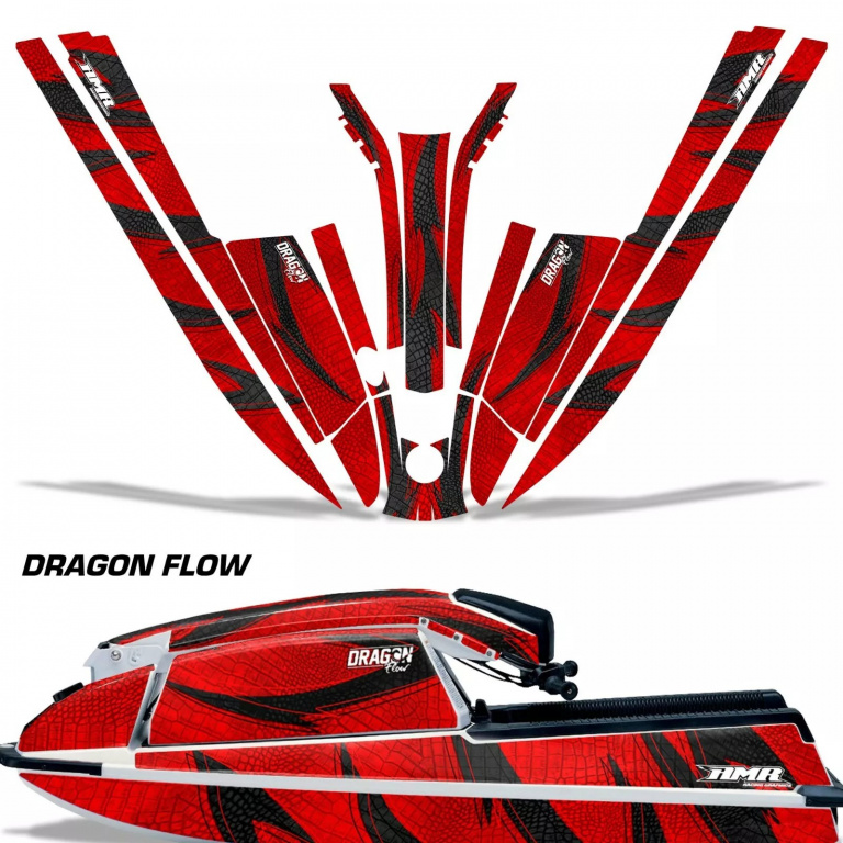 Dragon Flow Rot für Kawasaki 440/550 SX 1982-1995
