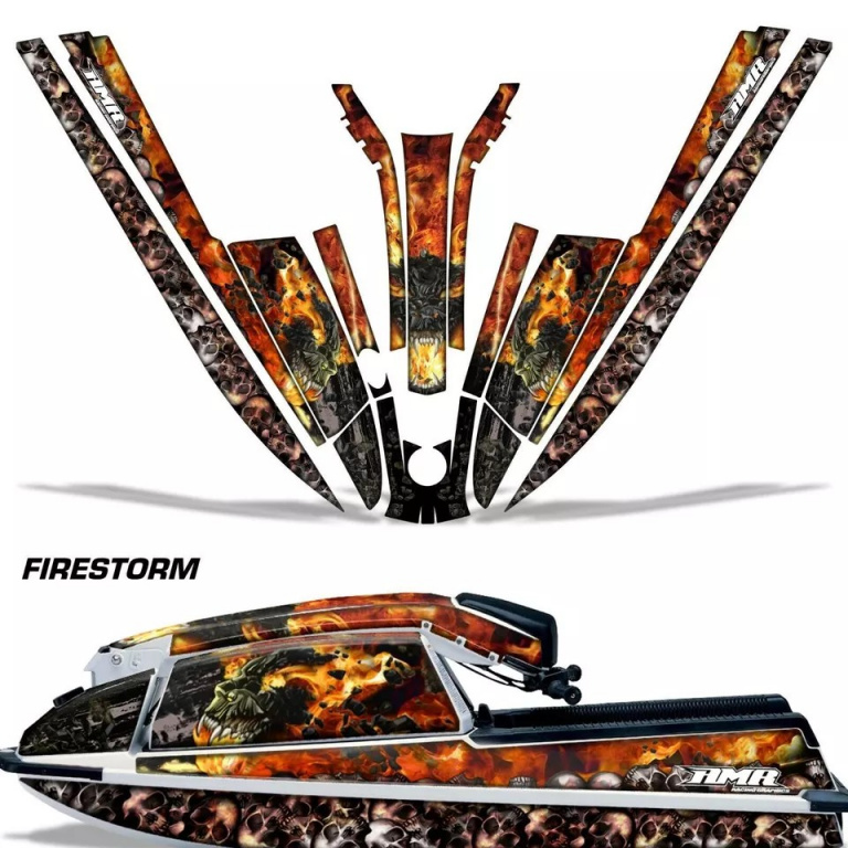 Firestorm Schwarz für Kawasaki 440/550 SX 1982-1995