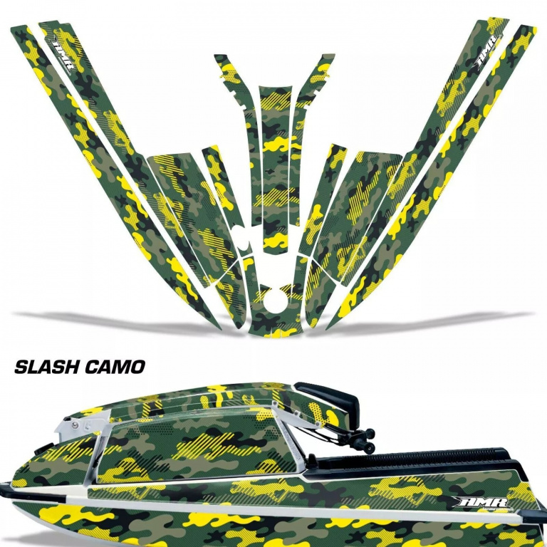 Slash Camo Gelb für Kawasaki 440/550 SX 1982-1995